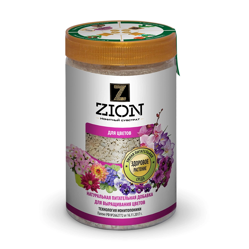удобрение zion ионитный субстрат «для цветов» 700г 
