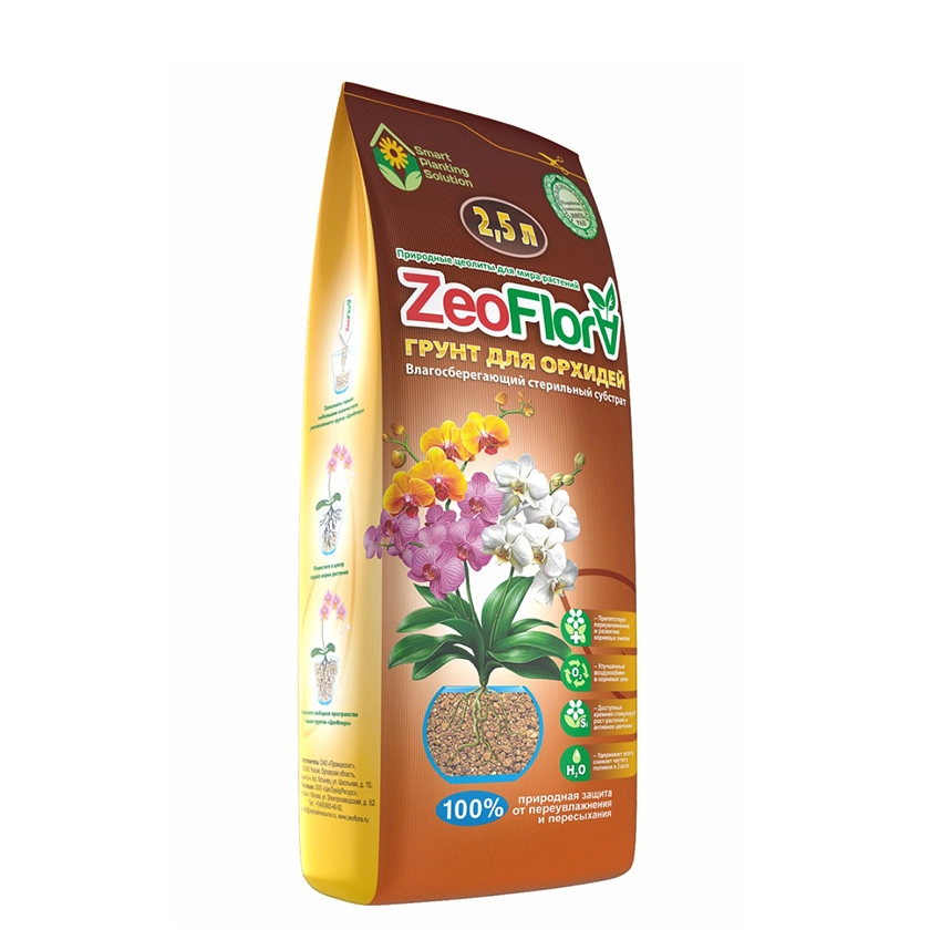 грунт для орхидей zeoflora 2,5л 