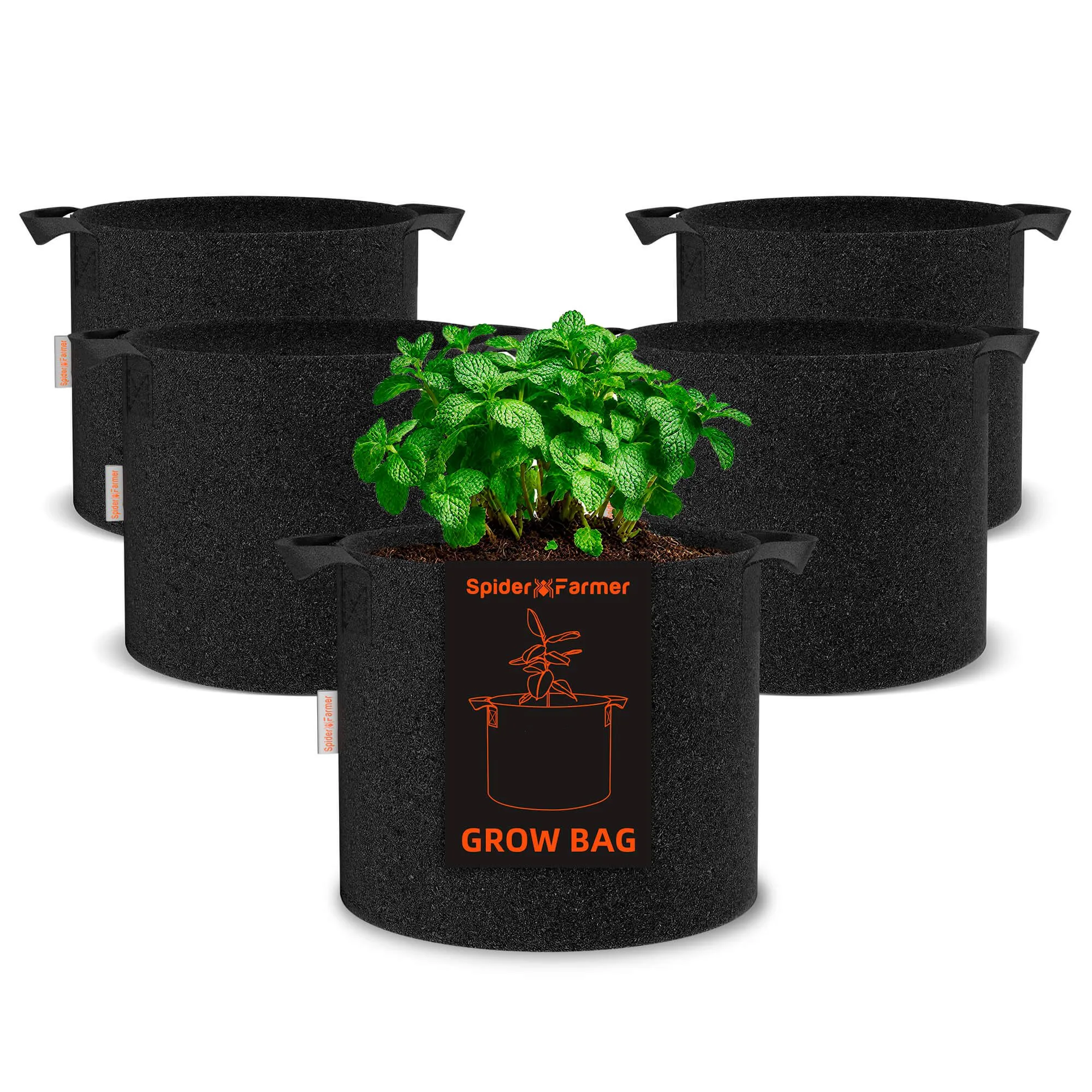 горшок spider farmer grow bag 10gal 40л 