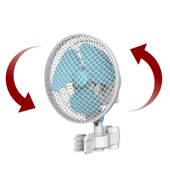 вентилятор на прищепке grip fan вращающийся (на перекладину) 