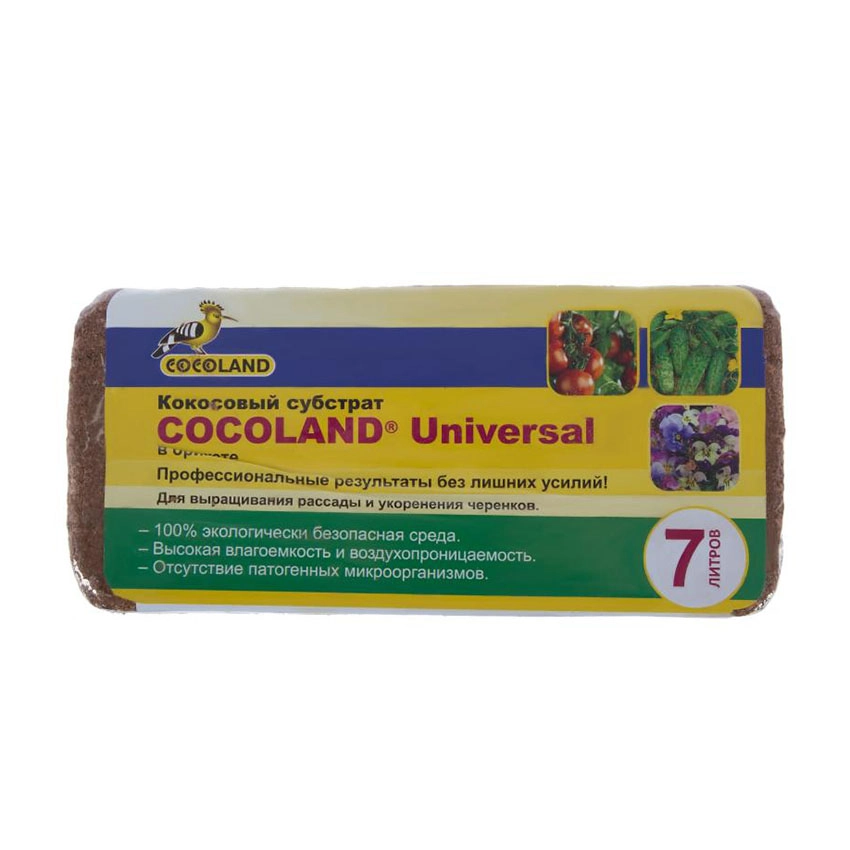 кокосовый брикет cocoland universal 7л 